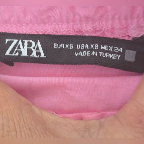 New- Zara Pink Off-Shoulder Blouse - Picture 4 of 5